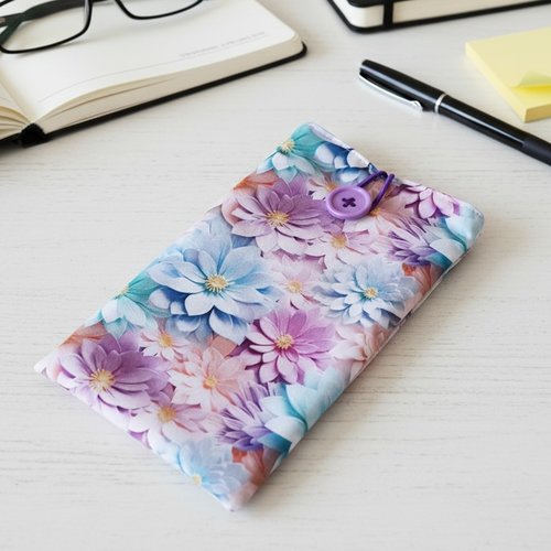 Housse/étui rembourré téléphone portable tissu effet 3d