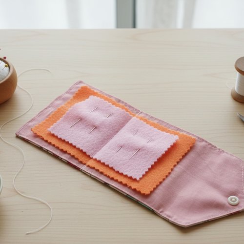 Pochette/étui pour aiguilles à coudre