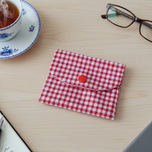 Porte carte ou monnaies tissus coton - destockage