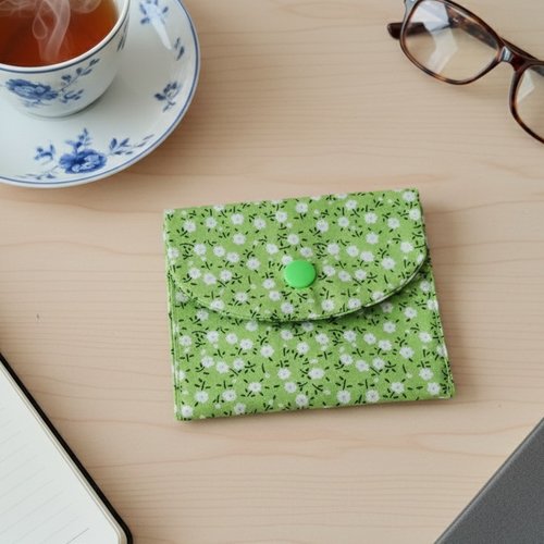 Porte carte ou monnaies tissus coton