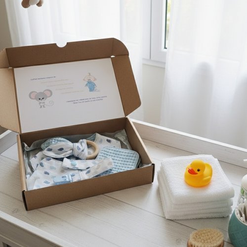Coffret naissance/box naissance 6 lingettes