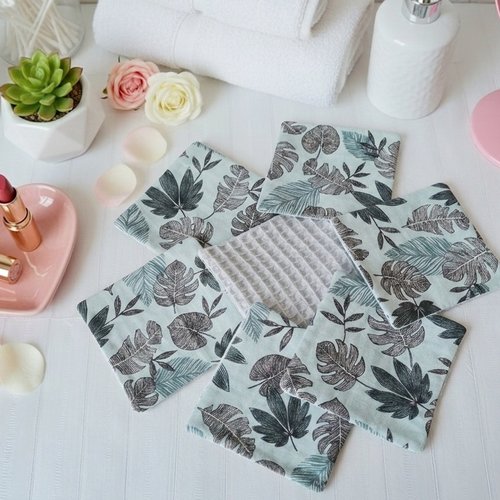 Boite de 9 lingettes démaquillantes coton et nid d'abeilles