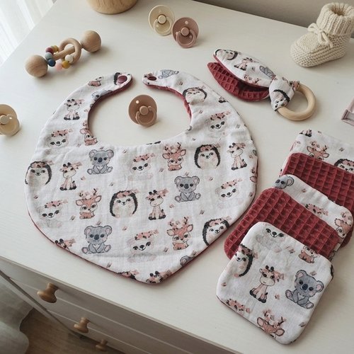 Coffret naissance/box naissance prune/animaux