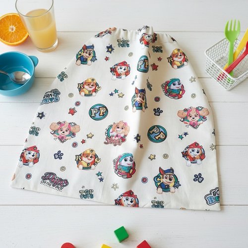 Serviette de cantine élastique motif pat patrouille