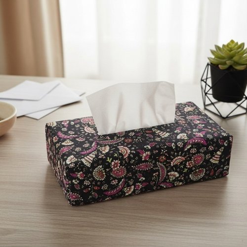 Housse pour boite à mouchoirs coton imprimé