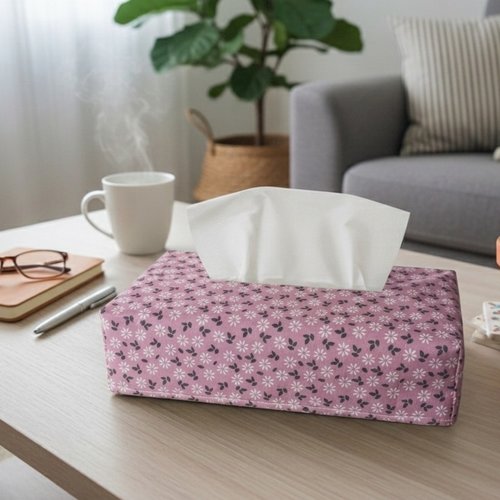 Housse pour boite à mouchoirs coton imprimé