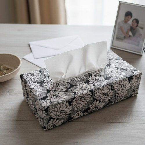 Housse pour boite à mouchoirs coton imprimé