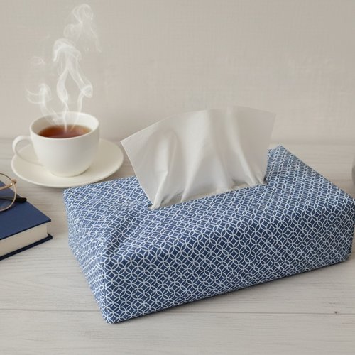 Housse pour boite à mouchoirs coton imprimé