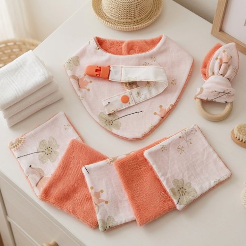 Coffret /box naissance orange/animaux