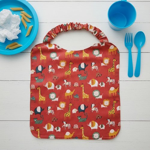 Serviette de cantine élastique motif animaux