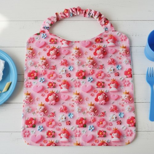 Serviette de cantine élastique coton imprimé