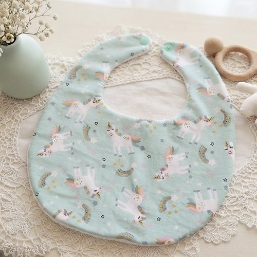 Bavoirs bébé coton et nid d'abeilles blanche