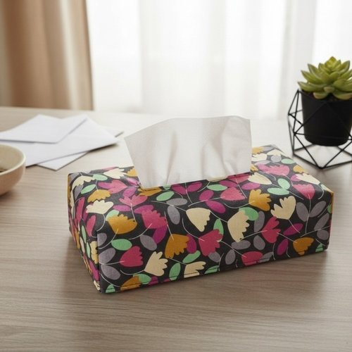 Housse pour boite à mouchoirs coton imprimé