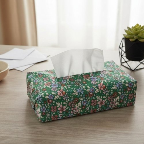 Housse pour boite à mouchoirs coton imprimé