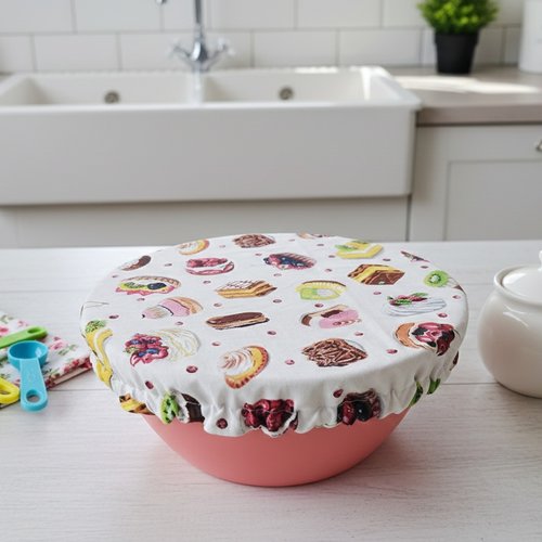 Charlotte alimentaire coton et doublé tissu coton enduit