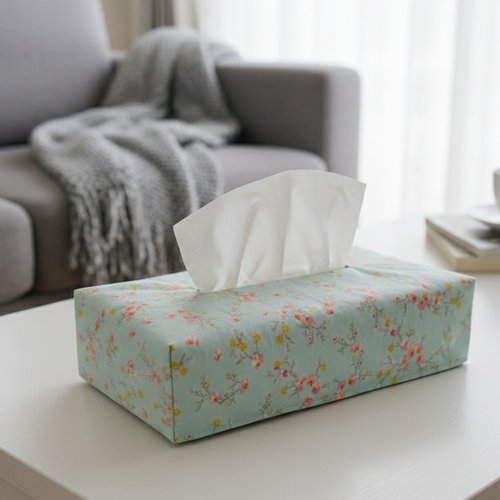 Housse pour boite à mouchoirs coton imprimé