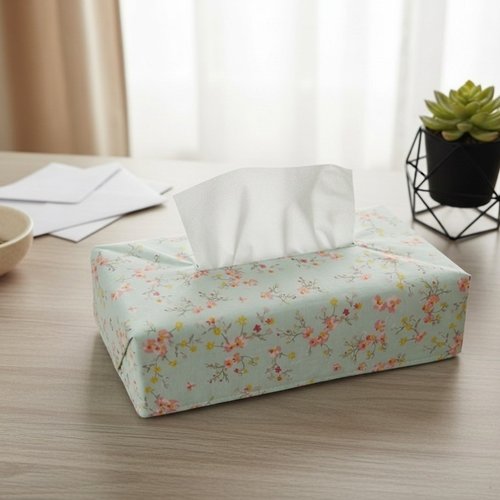 Housse pour boite à mouchoirs coton imprimé