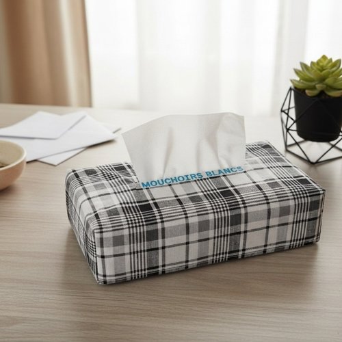 Housse pour boite à mouchoirs coton imprimé