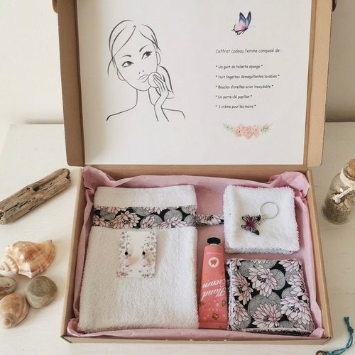 Coffret toilette cadeaux femme blanc