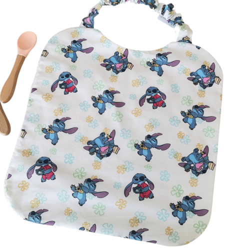 Serviette de cantine élastique motifs stitch