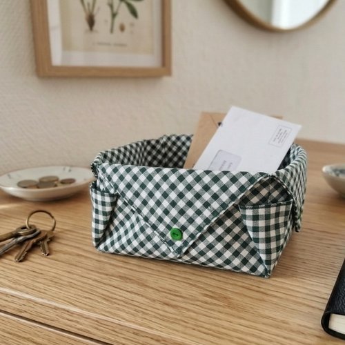 Panier/corbeille tissus vichy