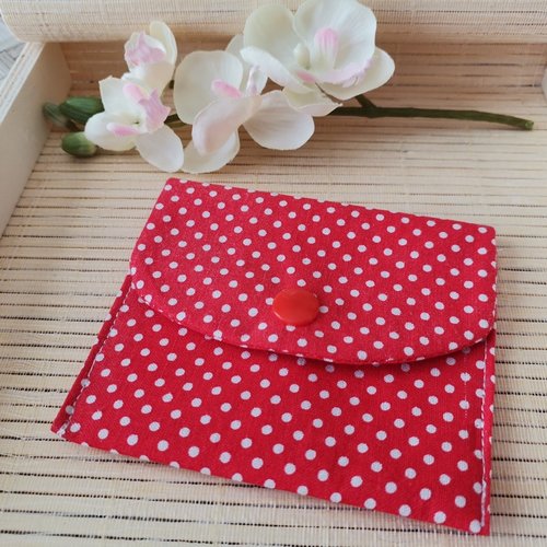 Porte carte ou monnaies tissus coton
