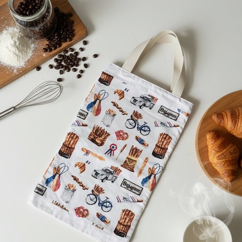 Sac à petits pains motifs baguettes