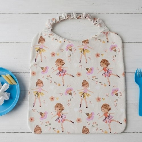 Serviette de cantine élastique motifs danseuses