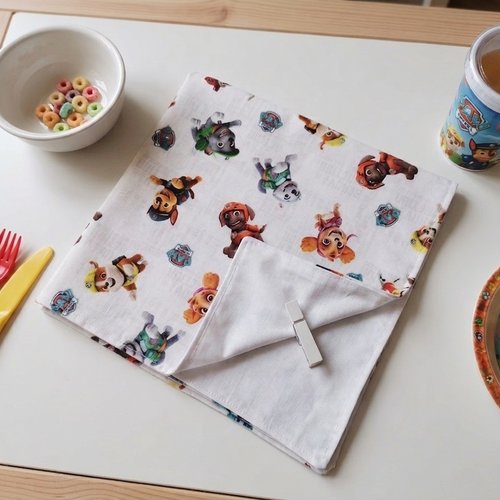 Serviette de table pour enfants pat patrouille