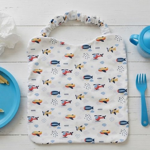 Serviette de cantine élastique motifs avions