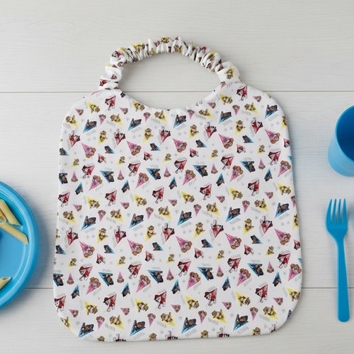 Serviette de cantine élastique coton imprimé pat patrouille