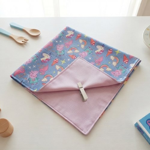 Serviette de table pour enfants peppa pig