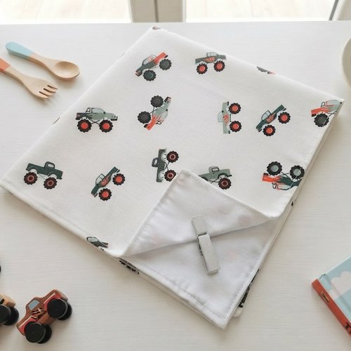 Serviette de table pour enfants motifs truck
