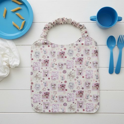 Serviette de cantine élastique motif animaux