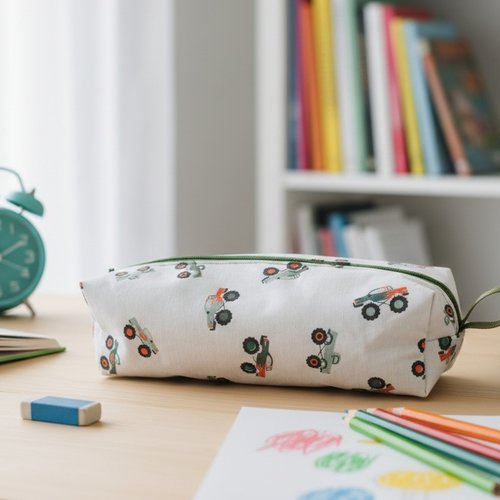 Trousse d'école motif monster truck