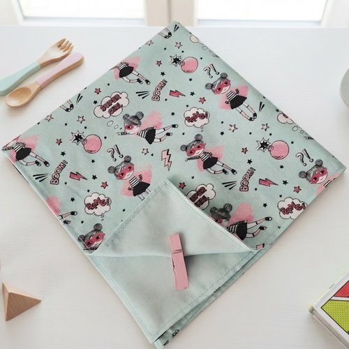 Serviette de table pour enfants super girl
