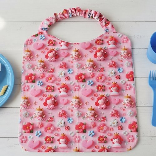 Serviette de cantine élastique coton imprimé 3d
