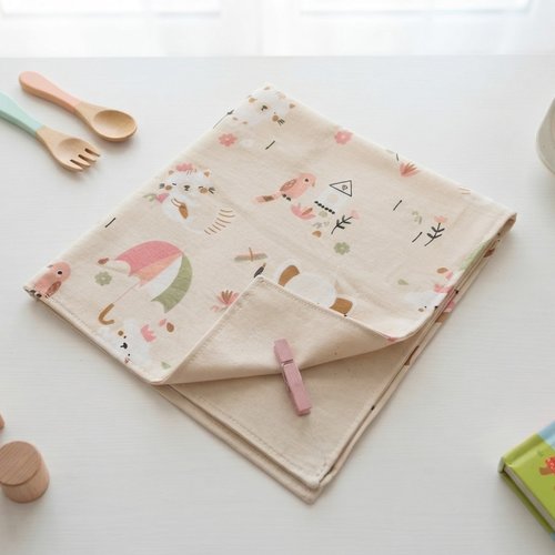 Serviette de table pour enfants motifs animaux