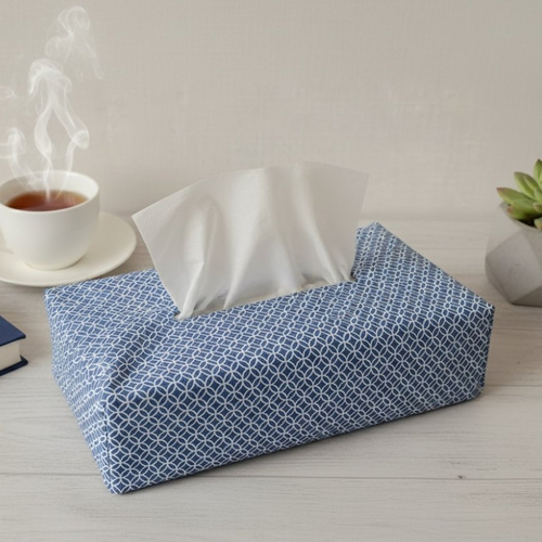 Housse pour boite à mouchoirs coton imprimé
