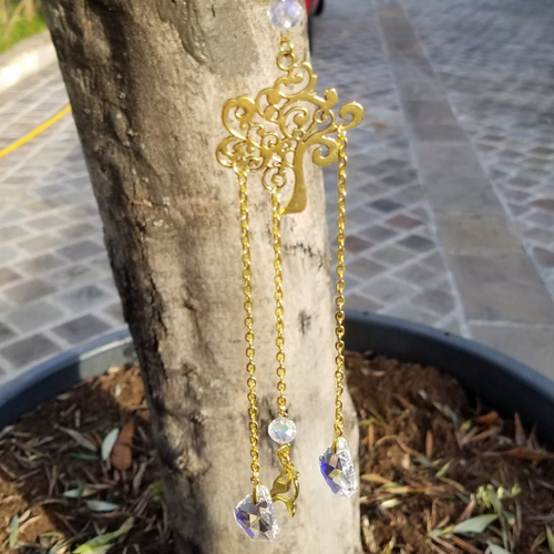 Attrape-soleil cristaux et arbre de vie