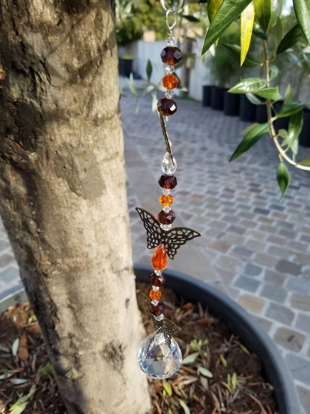 Attrape-soleil capteur de soleil mobile papillon création unique