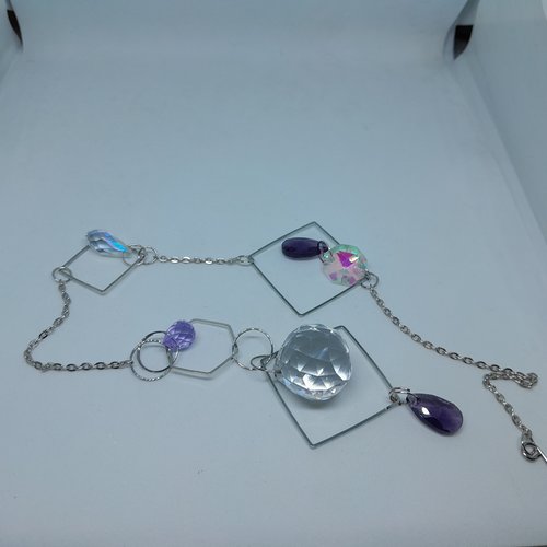 Attrape-soleil capteur de soleil violet et irisé création unique nouveau