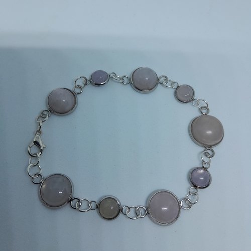 Bracelet quartz rose création unique