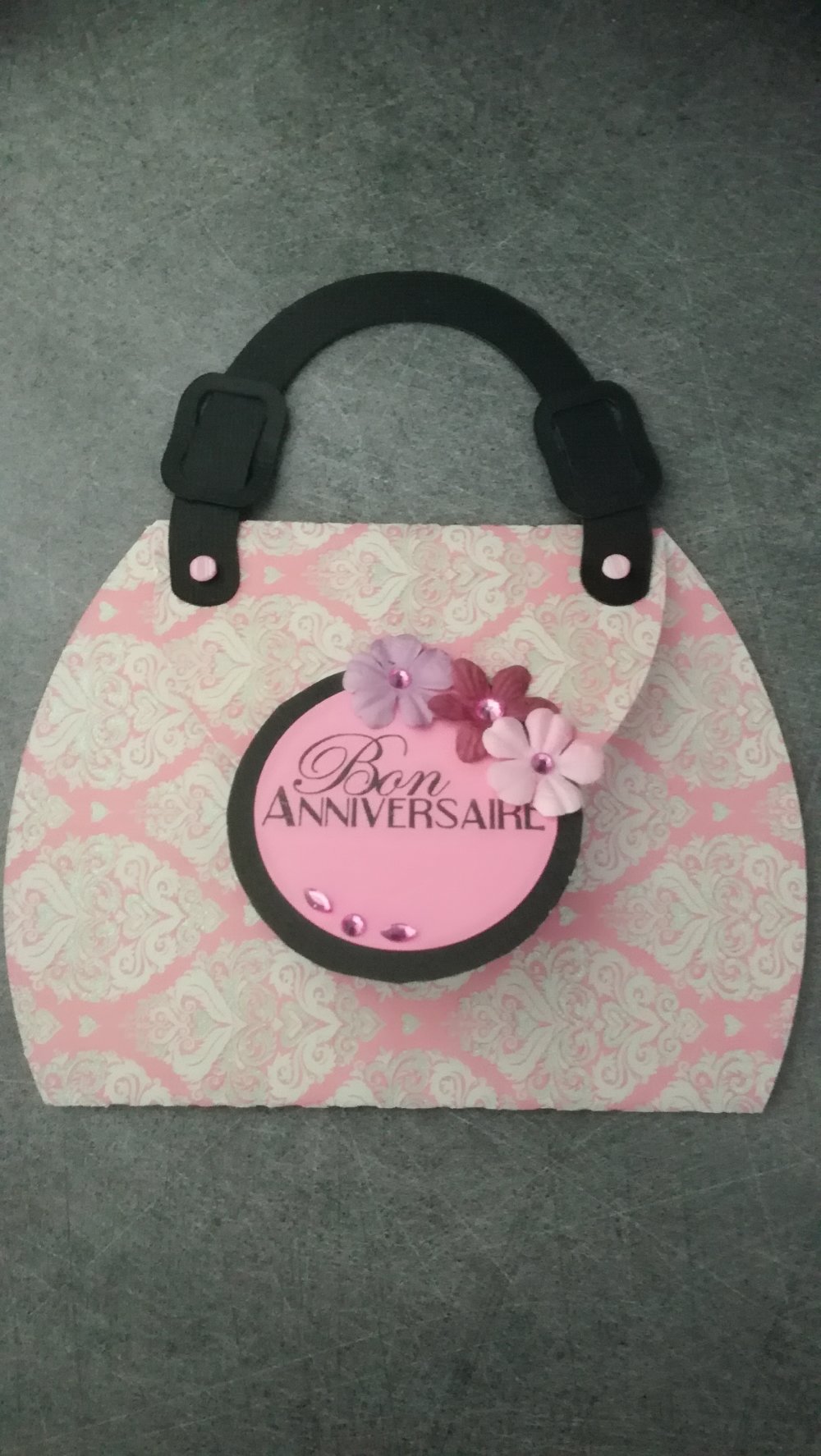 Belle Carte D Anniversaire En Forme De Sac A Main Un Grand Marche