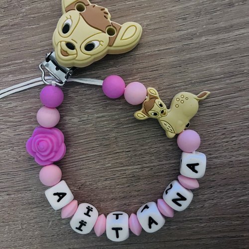 Attache tétine bambi