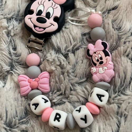 Attache tétine minnie