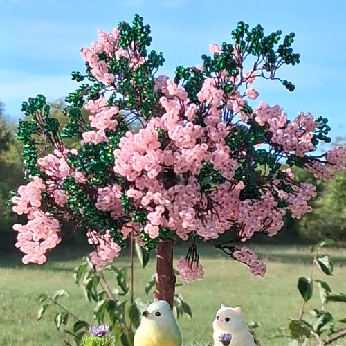 Rosée de perlune – arbre en perles fait main