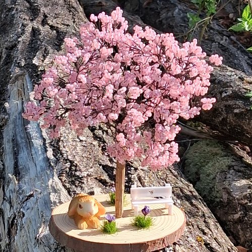 Cerisier de perlune – arbre en perles fait main