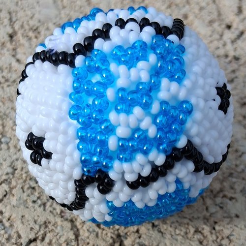 Boule alphabet en perles – lettre b personnalisable