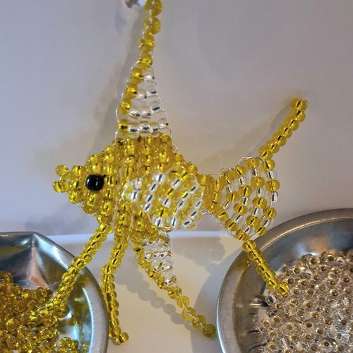 Scalaire en perles de rocaille – couleurs personnalisables